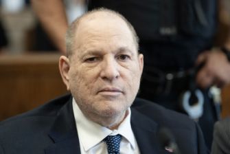 Harvey Weinstein during a court appearance related to his sexual assault convictions.