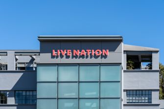 Exterior of the Live Nation building with the company's name prominently displayed.