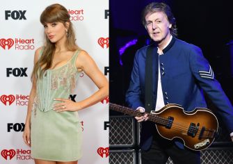 Photo of Taylor Swift and Paul McCartney at separate events, highlighting their admiration for each other's music.
