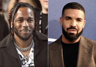 Image of Kendrick Lamar and Drake, two prominent hip-hop artists known for their rivalry and musical contributions.