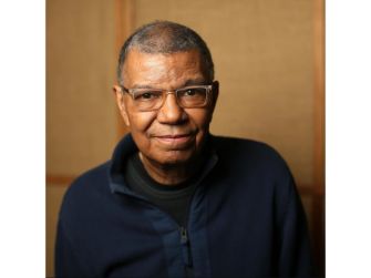 Portrait of Jack DeJohnette, renowned jazz drummer and collaborator with Miles Davis.