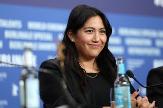 Beth de Araújo at the Berlin International Film Festival, discussing her film "Josephine" and emphasizing accountability for sexual abuse perpetrators.