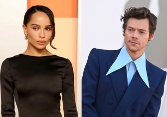 Image of Zoë Kravitz and Harry Styles at public events.