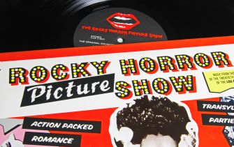 Cover of the original soundtrack for 'The Rocky Horror Picture Show' featuring vibrant design elements and imagery associated with the film.