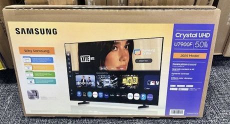Samsung tv box showing Dua Lipa